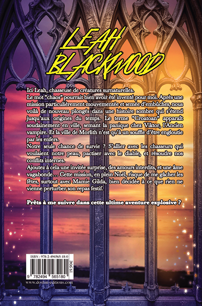 Leah Blackwood Tome 3 – Quatrième de couverture – Roman fantasy – Anne-Sophie Billet – Dôshin Éditions