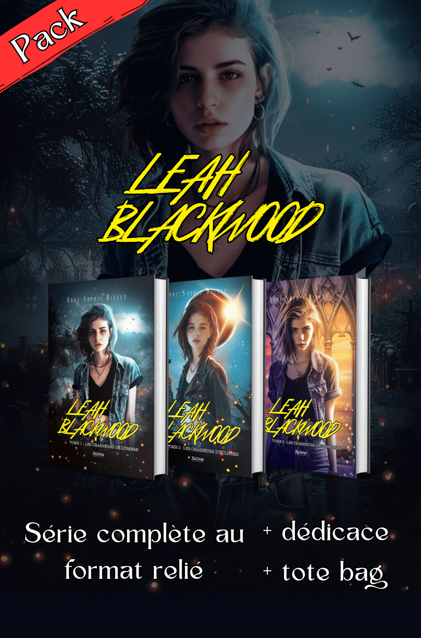 Leah Blackwood Intégrale – Roman fantasy vampire – Anne-Sophie Billet – Dôshin Éditions